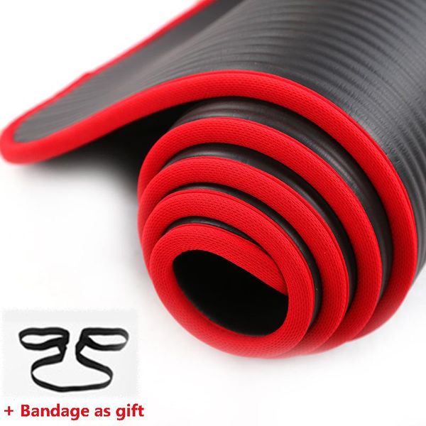 yoga mats 10mm thickened mat nrb non-slip tear resistant pilates gym exercise pads with bag & bandage 183x61cm
yoga mats 10mm thickened mat nrb non-slip tear resistant pilates gym exercise pads with bag & bandage 183x61cm