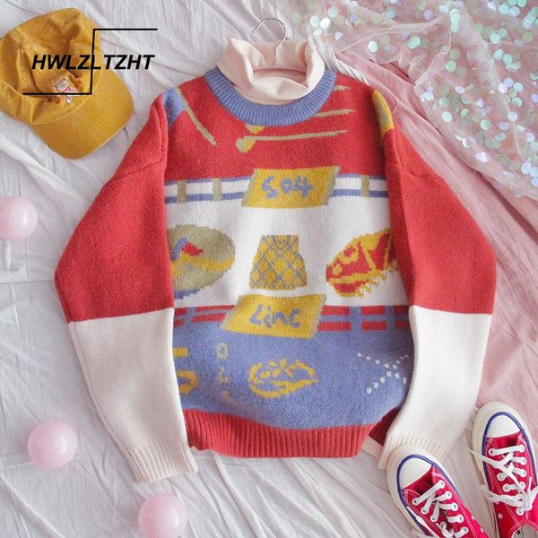 women's sweaters hwlzltzht winter thick woman jumper christmas oversize sweater cartoons knitted pullover 2021 fashion, White;black
women's sweaters hwlzltzht winter thick woman jumper christmas oversize sweater cartoons knitted pullover 2021 fashion, White;black