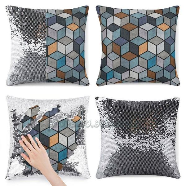 pillow case colorful concrete cubes-blue , grey brown sequins pillowcase glitter reversible decorative cover cube cubes hexagon h
pillow case colorful concrete cubes-blue , grey brown sequins pillowcase glitter reversible decorative cover cube cubes hexagon h