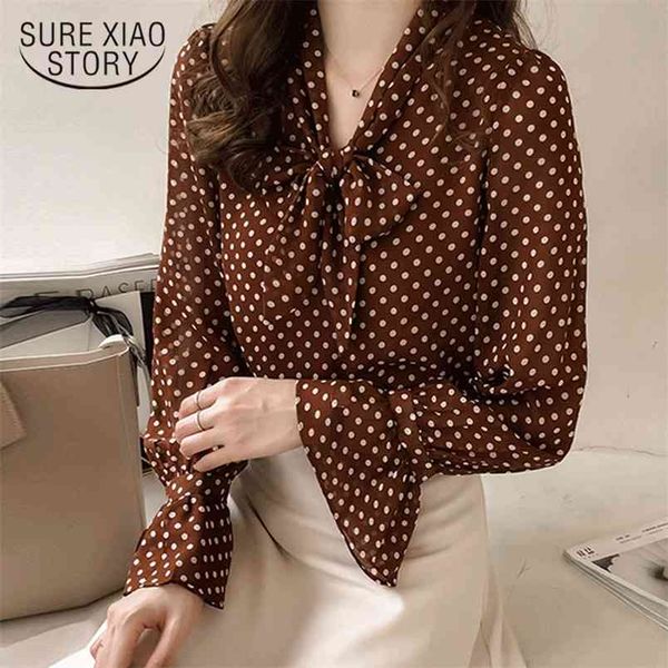 long sleeve women chiffon blouse shirt plus size print dot fashion woman s shirts 1537 45 210506, White
long sleeve women chiffon blouse shirt plus size print dot fashion woman s shirts 1537 45 210506, White