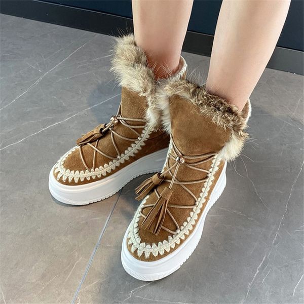 winter boots women genuine leather and real wool three wear snow boots platform shoes fringe lace fashionable thermal boots 210507, Black
winter boots women genuine leather and real wool three wear snow boots platform shoes fringe lace fashionable thermal boots 210507, Black