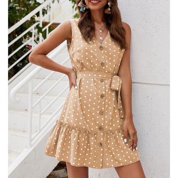 casual dresses 2021 spring dress girls boho female vintage party suspender women dot print summer sleveless sundress vestidos, Black;gray
casual dresses 2021 spring dress girls boho female vintage party suspender women dot print summer sleveless sundress vestidos, Black;gray