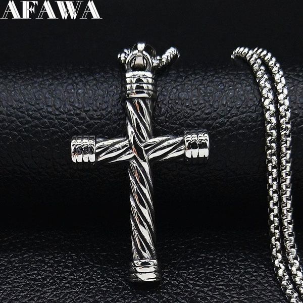 pendant necklaces 2021 cross stainless steel statement necklace for men silver color jewelry acero inoxidable joyeria mujer n19480
pendant necklaces 2021 cross stainless steel statement necklace for men silver color jewelry acero inoxidable joyeria mujer n19480