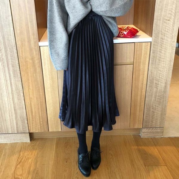 fashion skirts for womens autumn winter high waist metallic pleated female mid-length wavy a-line office lady 210420, Black
fashion skirts for womens autumn winter high waist metallic pleated female mid-length wavy a-line office lady 210420, Black