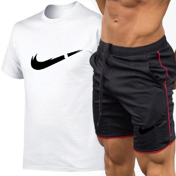 men sport summer clothes sportswear two piece set tracksuit 100% cotton t-shirt brand clothing male sports suits plus size s-xxl, Gray
men sport summer clothes sportswear two piece set tracksuit 100% cotton t-shirt brand clothing male sports suits plus size s-xxl, Gray