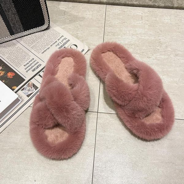 slippers flat women plus velvet home furry shoes cotton comfortable all-match ladies plush, Black
slippers flat women plus velvet home furry shoes cotton comfortable all-match ladies plush, Black