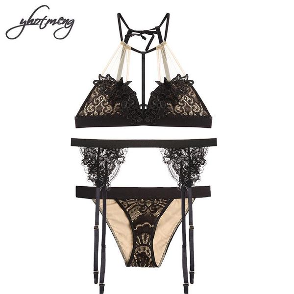 bras sets ymeng ultra-thin deep v hanging neck bra transparent embroidered mesh lingerie women lace set vs garter belt, Red;black
bras sets ymeng ultra-thin deep v hanging neck bra transparent embroidered mesh lingerie women lace set vs garter belt, Red;black