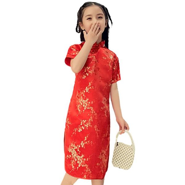 ethnic clothing children summer qipao dress chinese traditional cheongsam evening party gown for height 70cm to 150cm, Red
ethnic clothing children summer qipao dress chinese traditional cheongsam evening party gown for height 70cm to 150cm, Red