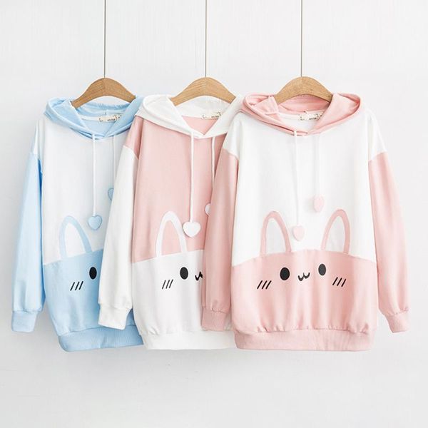 women's hoodies & sweatshirts preppy style cartoon big printed hooded hoodie women mori girl sweet long sleeved female kawaii pullove, Black
women's hoodies & sweatshirts preppy style cartoon big printed hooded hoodie women mori girl sweet long sleeved female kawaii pullove, Black