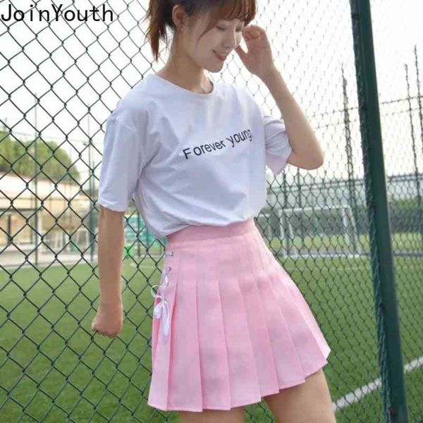 joinyouth lace up high waist pleated skirt summer preppy style faldas sweet mini skirts ropa mujer kawaii saia jupe femme 7b017 210331, Black
joinyouth lace up high waist pleated skirt summer preppy style faldas sweet mini skirts ropa mujer kawaii saia jupe femme 7b017 210331, Black