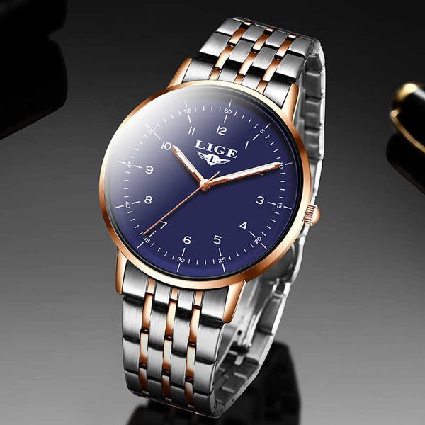 lige fashion steel mesh mens watches brand luxury business luminous quartz watch men waterproof relogio masculino 210527, Slivery;brown
lige fashion steel mesh mens watches brand luxury business luminous quartz watch men waterproof relogio masculino 210527, Slivery;brown