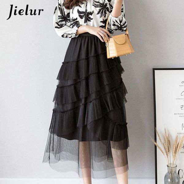 skirts solid color mesh skirt women chic slim 2021 spring black tulle high waist ruffles vintage jupe femme faldas mujer
skirts solid color mesh skirt women chic slim 2021 spring black tulle high waist ruffles vintage jupe femme faldas mujer