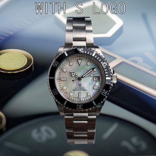 wristwatches vintage watch 1978 japanese nh35 automatic movement men's 40mm sapphire mirror green luminous white pearl shell dial with, Slivery;brown
wristwatches vintage watch 1978 japanese nh35 automatic movement men's 40mm sapphire mirror green luminous white pearl shell dial with, Slivery;brown