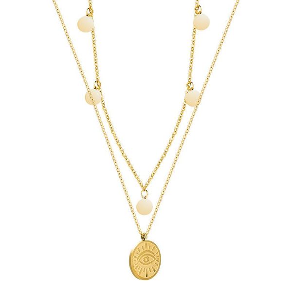 pendant necklaces potcet korea 2021 fashion trend temperament women's titanium steel demon eye necklace retro jewelry, Silver
pendant necklaces potcet korea 2021 fashion trend temperament women's titanium steel demon eye necklace retro jewelry, Silver