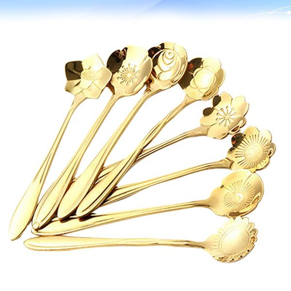 spoons 8 pcs stainless steel assorted flower shape creative dssert scoop stirring spoon tableware dessert cake coffee - ch
spoons 8 pcs stainless steel assorted flower shape creative dssert scoop stirring spoon tableware dessert cake coffee - ch