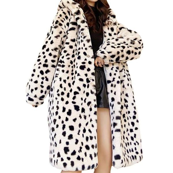 women's wool & blends keep warm winter imitation fur plush long women fashion overcoat hooded thicken loose leopard harajuku high stree, Black
women's wool & blends keep warm winter imitation fur plush long women fashion overcoat hooded thicken loose leopard harajuku high stree, Black