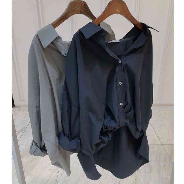 spring simple casual black blouses womens buttoned shirts loose comfortable camisas para mujer long sleeve ladies 210514, White
spring simple casual black blouses womens buttoned shirts loose comfortable camisas para mujer long sleeve ladies 210514, White