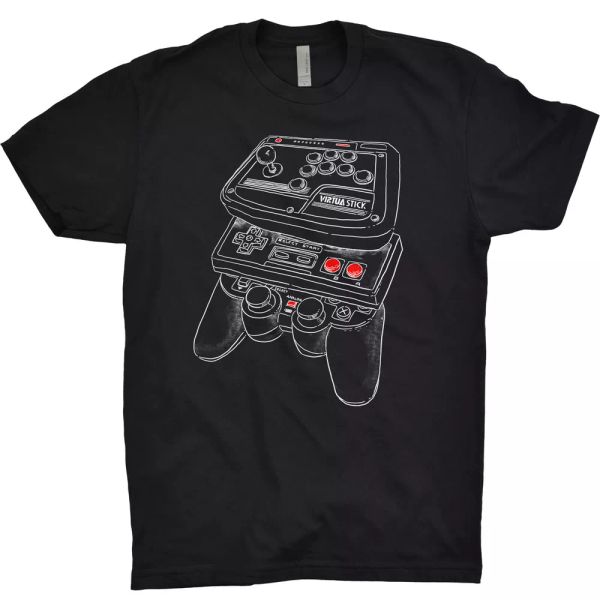 joystick t shirt controlers gamer play station 5 xbox nes snes nintendo pegasus, White;black
joystick t shirt controlers gamer play station 5 xbox nes snes nintendo pegasus, White;black