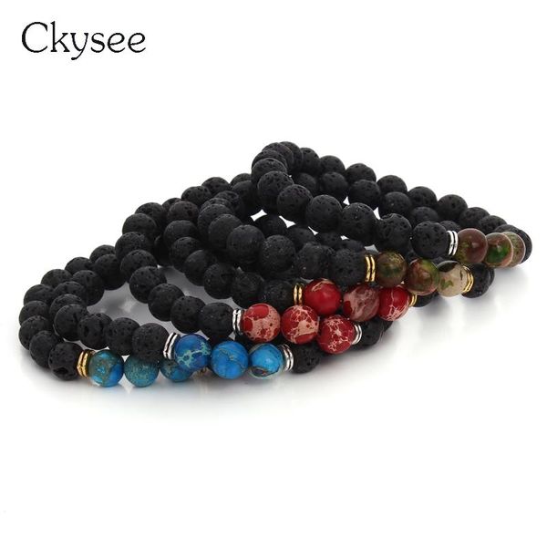 charm bracelets ckysee 1pcs/lot black lava stone jewelry imperial beads stretch women & mens yoga gift, Golden;silver
charm bracelets ckysee 1pcs/lot black lava stone jewelry imperial beads stretch women & mens yoga gift, Golden;silver