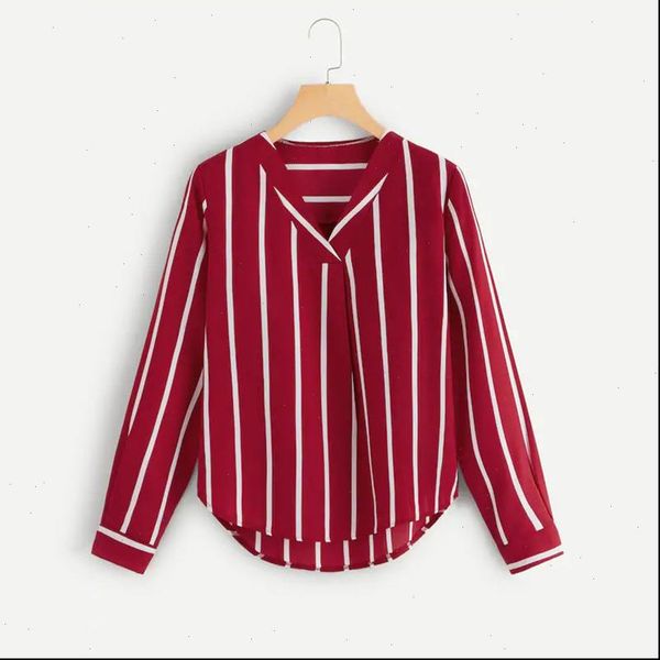 autumn women shirt long sleeve v neck irregular stripe casual and blouses chemise femme camisas mujer, White
autumn women shirt long sleeve v neck irregular stripe casual and blouses chemise femme camisas mujer, White