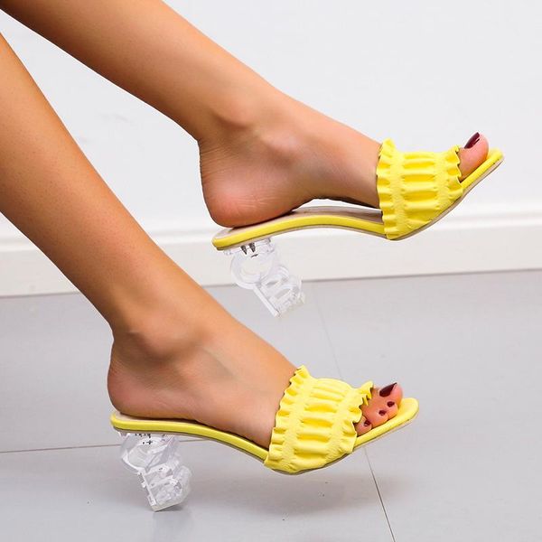 slippers 2021 summer women's pu high heel sandals casual pointed transparent party dress shoes flip flops, Black
slippers 2021 summer women's pu high heel sandals casual pointed transparent party dress shoes flip flops, Black