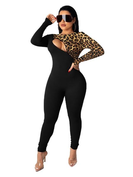 women's jumpsuits & rompers women cut out stretchy jumpsuit long sleeve leopard skinny womens patchwork club outfits overalls mujer, Black;white
women's jumpsuits & rompers women cut out stretchy jumpsuit long sleeve leopard skinny womens patchwork club outfits overalls mujer, Black;white