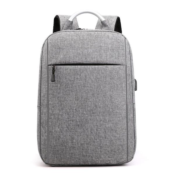 backpack simple usb charging men and women casual business computer bag solid color waterproof student school laptop
backpack simple usb charging men and women casual business computer bag solid color waterproof student school laptop