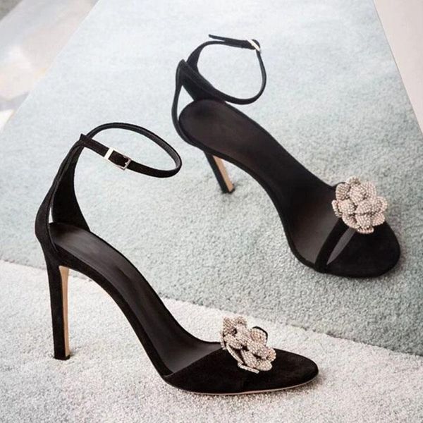 sandals bling flower crystal stiletto high heel sandal open toe ankle wrap pump rhinestone gladiator woman zapatillas, Black
sandals bling flower crystal stiletto high heel sandal open toe ankle wrap pump rhinestone gladiator woman zapatillas, Black