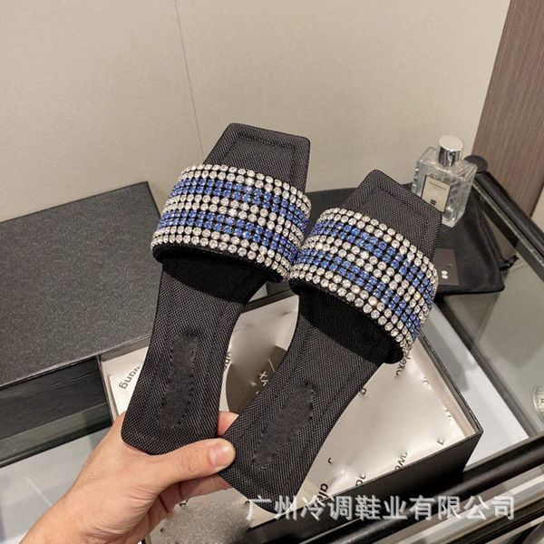 flat slippers women's summer square head rhinestone open toe line slippers women's flat slippers, Black
flat slippers women's summer square head rhinestone open toe line slippers women's flat slippers, Black