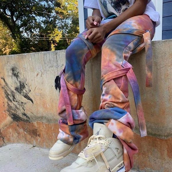 hip hop bandage flare pants women streetwear fashion tie dye stacked sweat ruched bell bottom trousers zl1057 women's & capris, Black;white
hip hop bandage flare pants women streetwear fashion tie dye stacked sweat ruched bell bottom trousers zl1057 women's & capris, Black;white