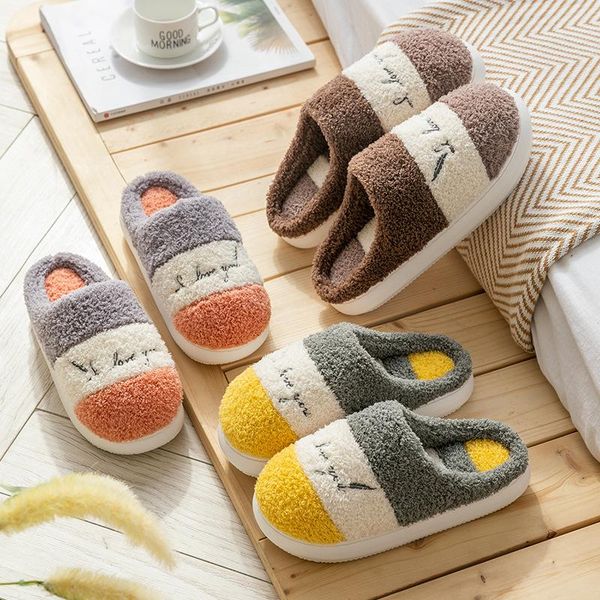 women's shoes winter fashion mosaic pattern lovers cotton slippers flat comfortable non-slip home warm, Black
women's shoes winter fashion mosaic pattern lovers cotton slippers flat comfortable non-slip home warm, Black