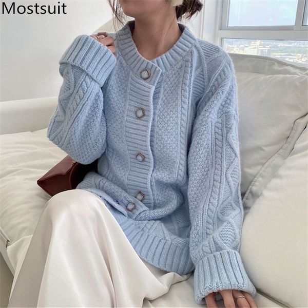 twisted knitted women cardigan single-breasted o-neck full sleeve sweater casual fashion korean female jumpers cardigans 210514, White;black
twisted knitted women cardigan single-breasted o-neck full sleeve sweater casual fashion korean female jumpers cardigans 210514, White;black