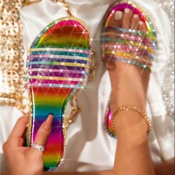 flat rhinestone fashion women shoes bling colorful comfortable slippers beach holiday ladies sandals and, Black
flat rhinestone fashion women shoes bling colorful comfortable slippers beach holiday ladies sandals and, Black