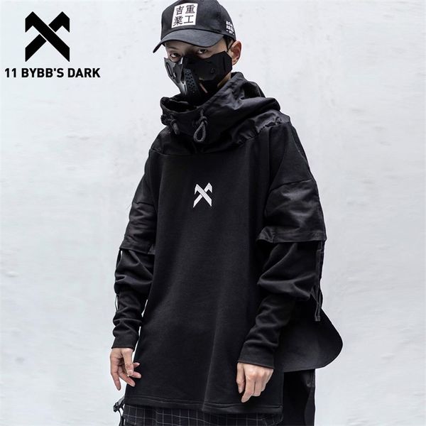 11 bybb's dark japanese streetwear man hoodies hip hop embroideried pullover patchwork fake two darkwear techwear hoodies 210728, Black
11 bybb's dark japanese streetwear man hoodies hip hop embroideried pullover patchwork fake two darkwear techwear hoodies 210728, Black