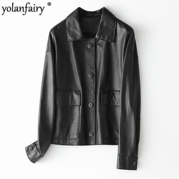 men's leather & faux black genuine jacket women korean real sheepskin coat chaqueta cuero mujer hq20-yxg1979a pph339
men's leather & faux black genuine jacket women korean real sheepskin coat chaqueta cuero mujer hq20-yxg1979a pph339