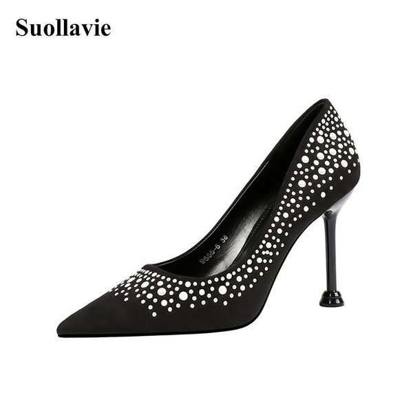 dress shoes wave point pumps woman nightclub high heels elegant female pointed toe super stiletto zapatos de mujer, Black
dress shoes wave point pumps woman nightclub high heels elegant female pointed toe super stiletto zapatos de mujer, Black