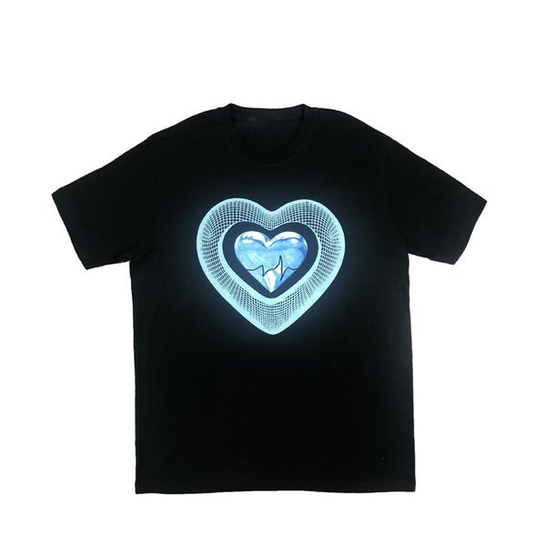 women's t-shirt summer love heart printing loose short-sleeved women, White
women's t-shirt summer love heart printing loose short-sleeved women, White