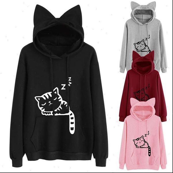 womens hoodies women cute cat print long sleeve hoodie sport pullover female shirt ladies autumn sudaderas mujer, Black
womens hoodies women cute cat print long sleeve hoodie sport pullover female shirt ladies autumn sudaderas mujer, Black
