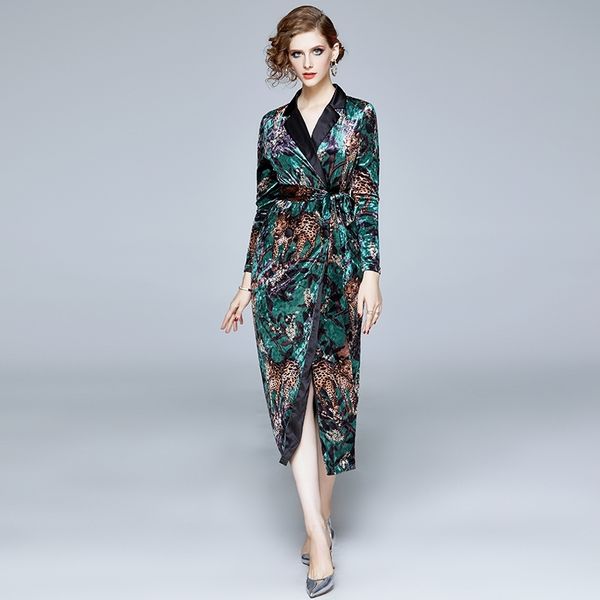 banulin spring vintage runway dress women's notch collar long sleeve animal printing bow sashes bodycon split party 210603, Black;gray
banulin spring vintage runway dress women's notch collar long sleeve animal printing bow sashes bodycon split party 210603, Black;gray