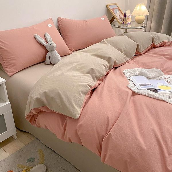 bedding sets 24 colors 4pcs 100% cotton kawaii cute girl sheets 2021 nordic style set pink 200*230/ 200*240
bedding sets 24 colors 4pcs 100% cotton kawaii cute girl sheets 2021 nordic style set pink 200*230/ 200*240