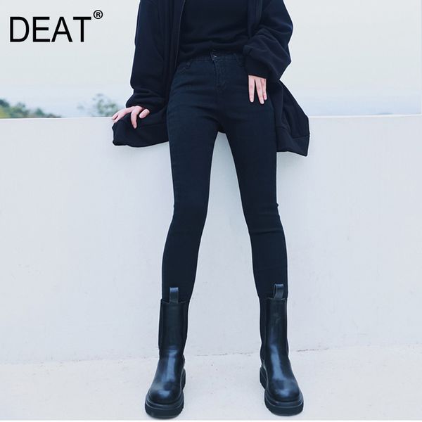 black plush high waisted solid color jeans women's stretch pants streetwear women mall goth spring gx585 210421, Blue
black plush high waisted solid color jeans women's stretch pants streetwear women mall goth spring gx585 210421, Blue