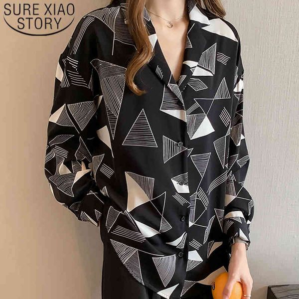 womens and blouses long sleeve button korean plus size v-neck clothes blouse women geometric 6856 50 210415, White
womens and blouses long sleeve button korean plus size v-neck clothes blouse women geometric 6856 50 210415, White