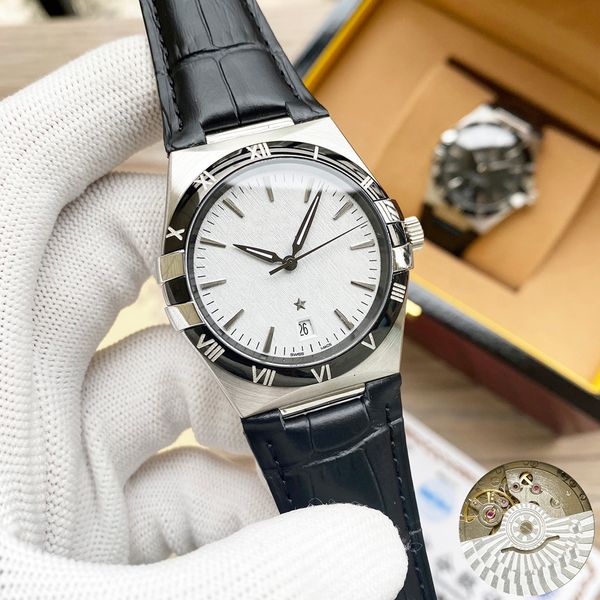 2022 gentleman watch automatic mechinal movement fashion sapphire mirror watches for businessmen wristwatch leather classic design-watch 40m, Slivery;brown
2022 gentleman watch automatic mechinal movement fashion sapphire mirror watches for businessmen wristwatch leather classic design-watch 40m, Slivery;brown