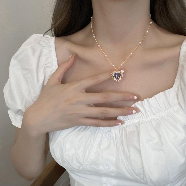 chains heart necklaces woman baroque necklace for women elegant crystal pendant ladies party jewelry gold color zinc alloy naszyjnik, Silver
chains heart necklaces woman baroque necklace for women elegant crystal pendant ladies party jewelry gold color zinc alloy naszyjnik, Silver