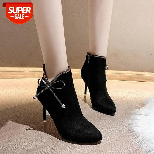 autumn and winter women's boots bow pointed martin thin heels warm women #vo5q, Black
autumn and winter women's boots bow pointed martin thin heels warm women #vo5q, Black
