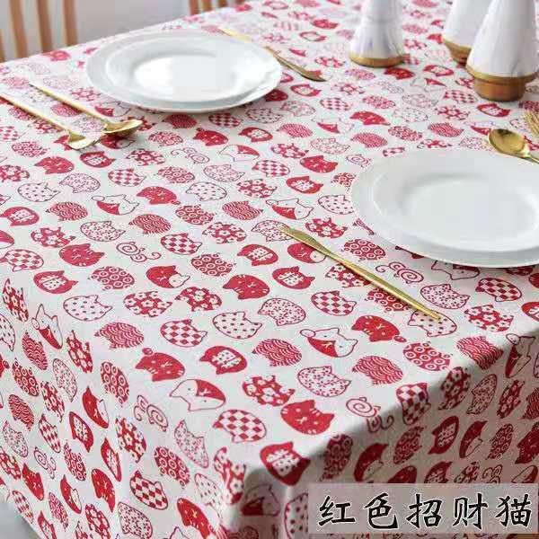 nordic literary cotton linen plaid tablecloth red lucky cat printing restaurant table coffee cloth
nordic literary cotton linen plaid tablecloth red lucky cat printing restaurant table coffee cloth