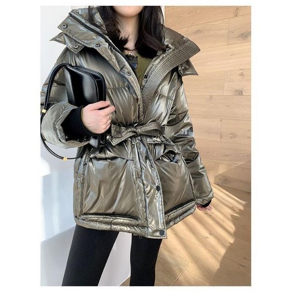 women's down & parkas qingwen winter women thick warm metal shiny waist white duck jacket female 2021 hooded waterproof snow outwear, Black
women's down & parkas qingwen winter women thick warm metal shiny waist white duck jacket female 2021 hooded waterproof snow outwear, Black