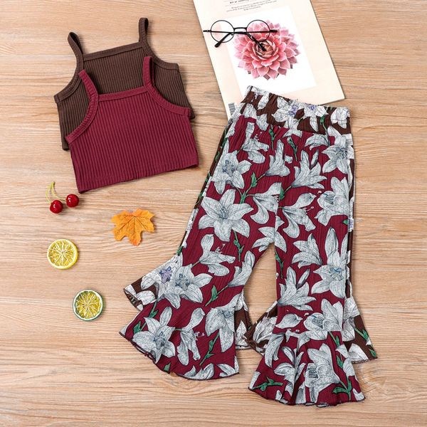 baby girl clothes summer wear clothing set flower print flare pants 2 pcs boutique infants outfits, White
baby girl clothes summer wear clothing set flower print flare pants 2 pcs boutique infants outfits, White