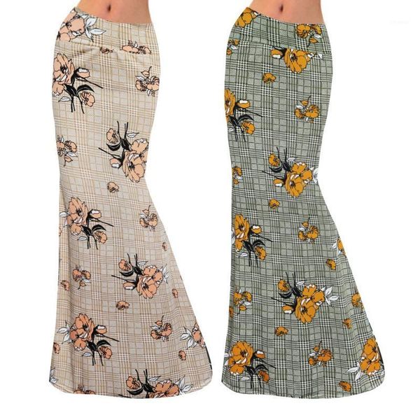 women's summer casual high waist flower printed bodycon long maxi skirt fishtail pleated package skirts, Black
women's summer casual high waist flower printed bodycon long maxi skirt fishtail pleated package skirts, Black