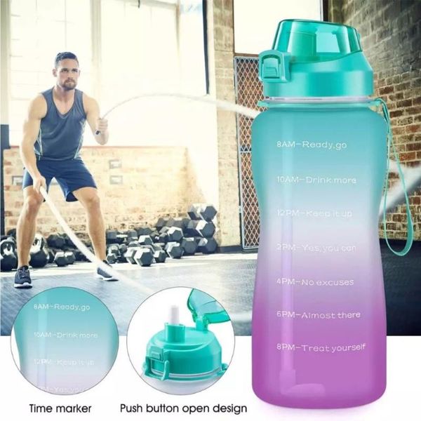 water bottle quifit 2.2l 64oz motivational with time marker flip-flop bpa portable sports phone stand
water bottle quifit 2.2l 64oz motivational with time marker flip-flop bpa portable sports phone stand
